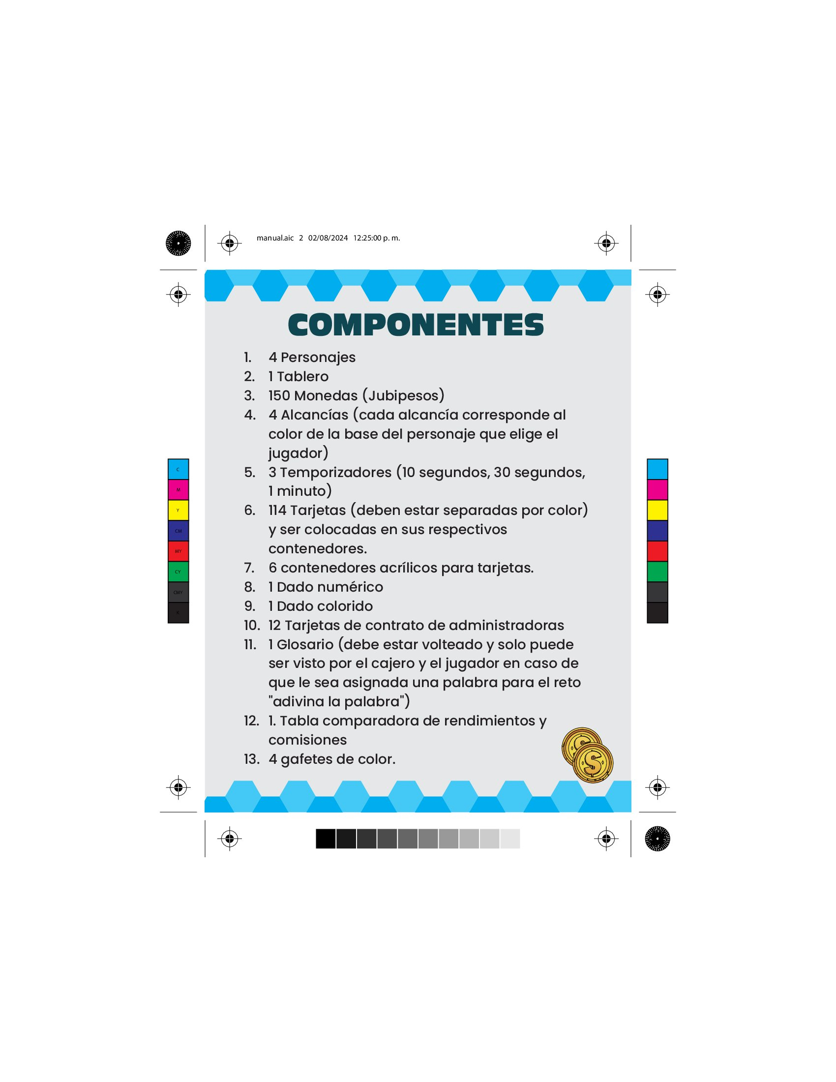 AforeAventura — Componentes del Juego