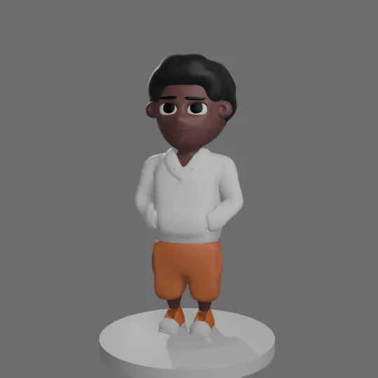 AforeAventura · Personaje 1 Render 3D