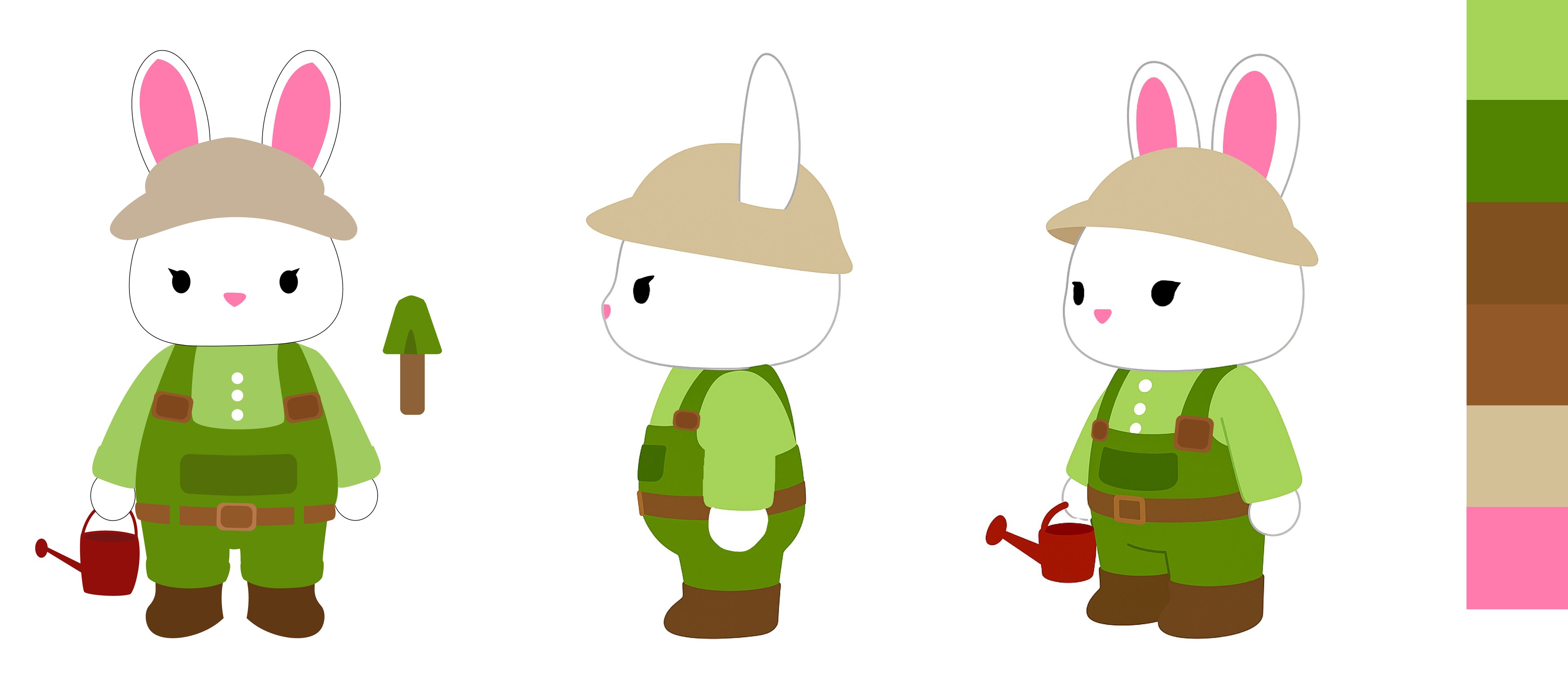 Art Toy Conejo — Character Sheet & Turnaround Final