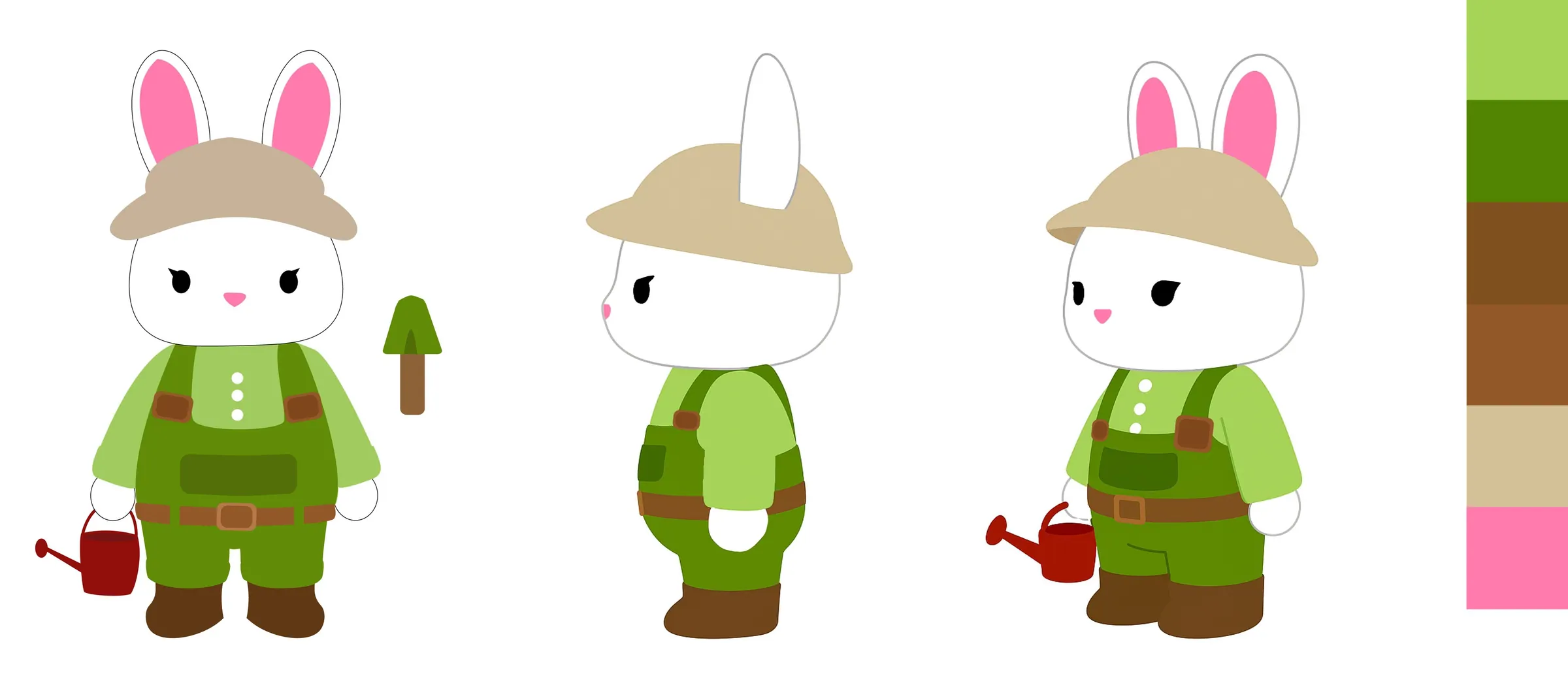 Art Toy Conejo · Character Sheet & Turnaround Final
