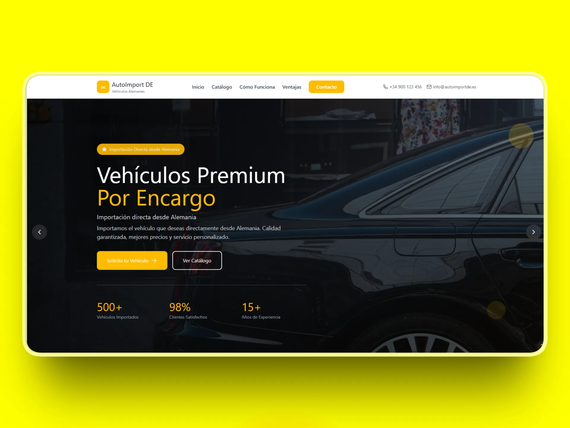 AutoImport DE · Vehículos Premium Por Encargo