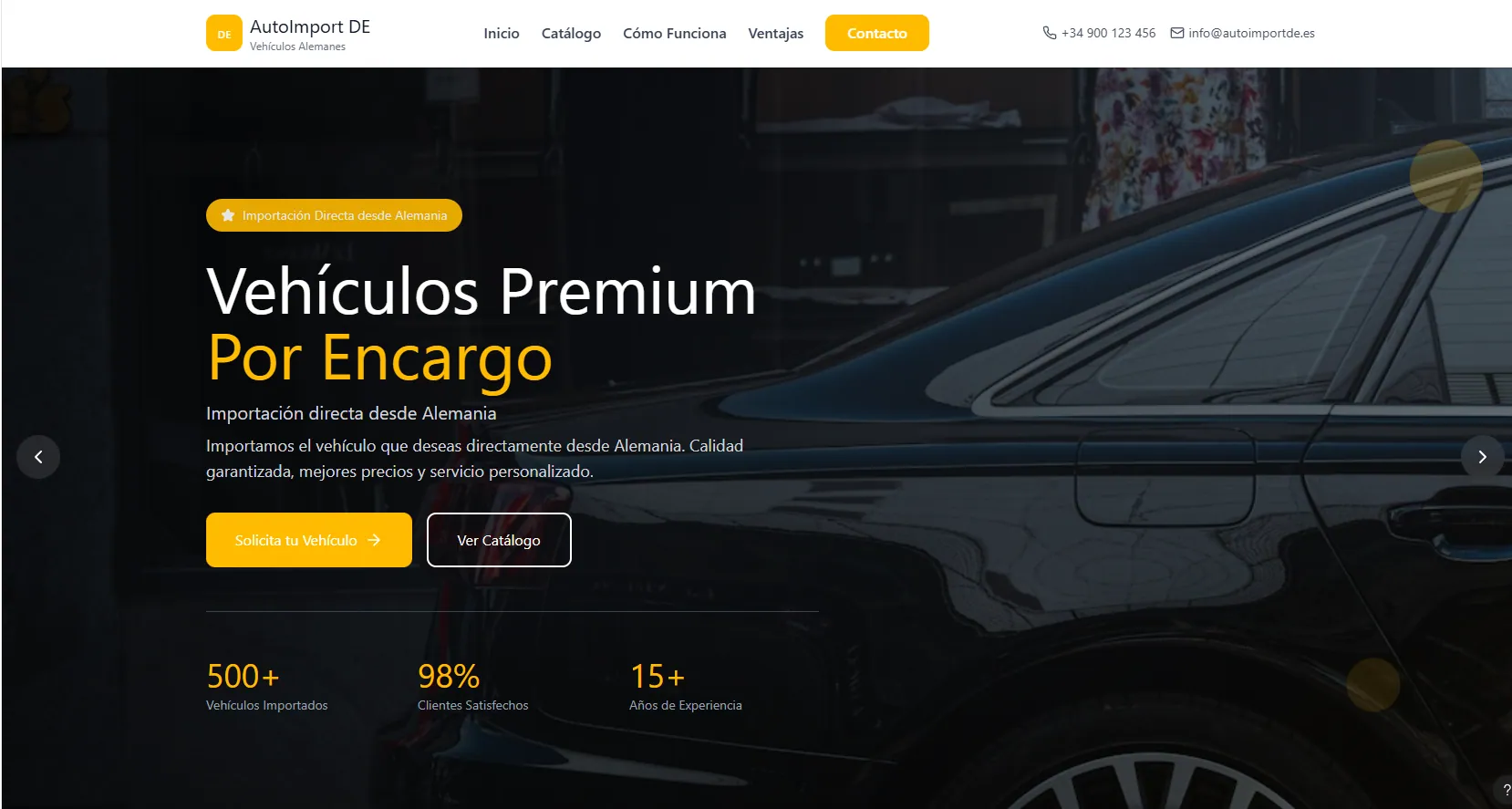 AutoImport DE · Vehículos Premium Por Encargo