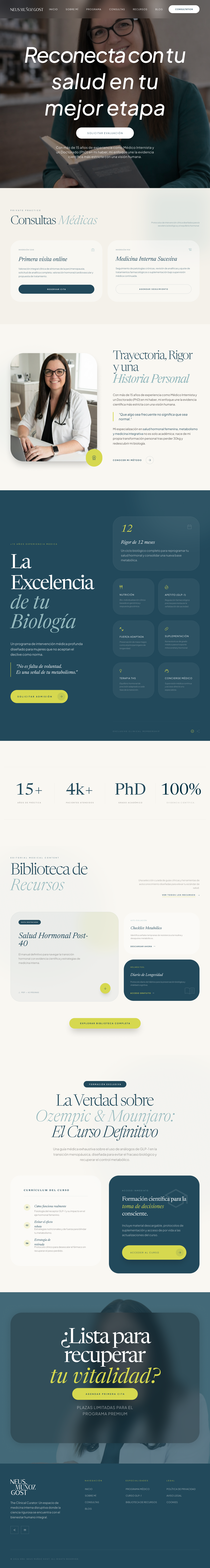 Dra. Neus Muñoz Gost — Homepage Web Design Completo
