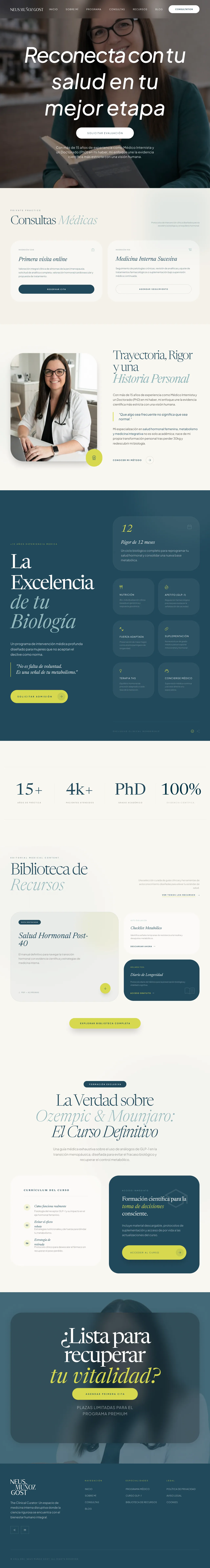 Dra. Neus Muñoz Gost · Homepage Web Design Completo