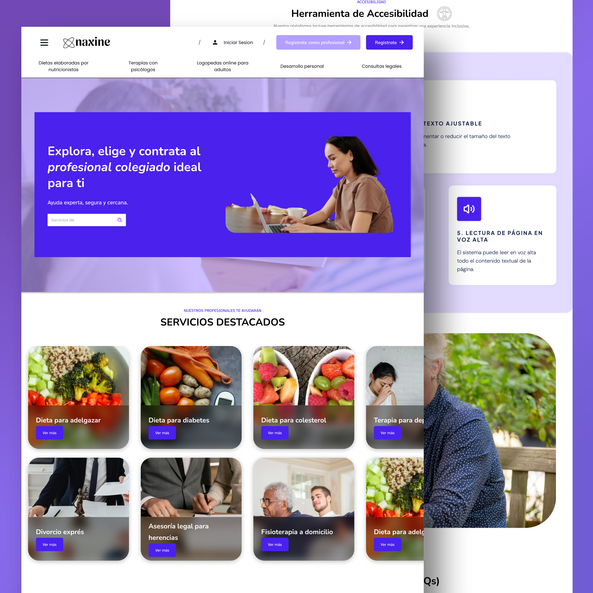 NAXINE Marketplace Homepage