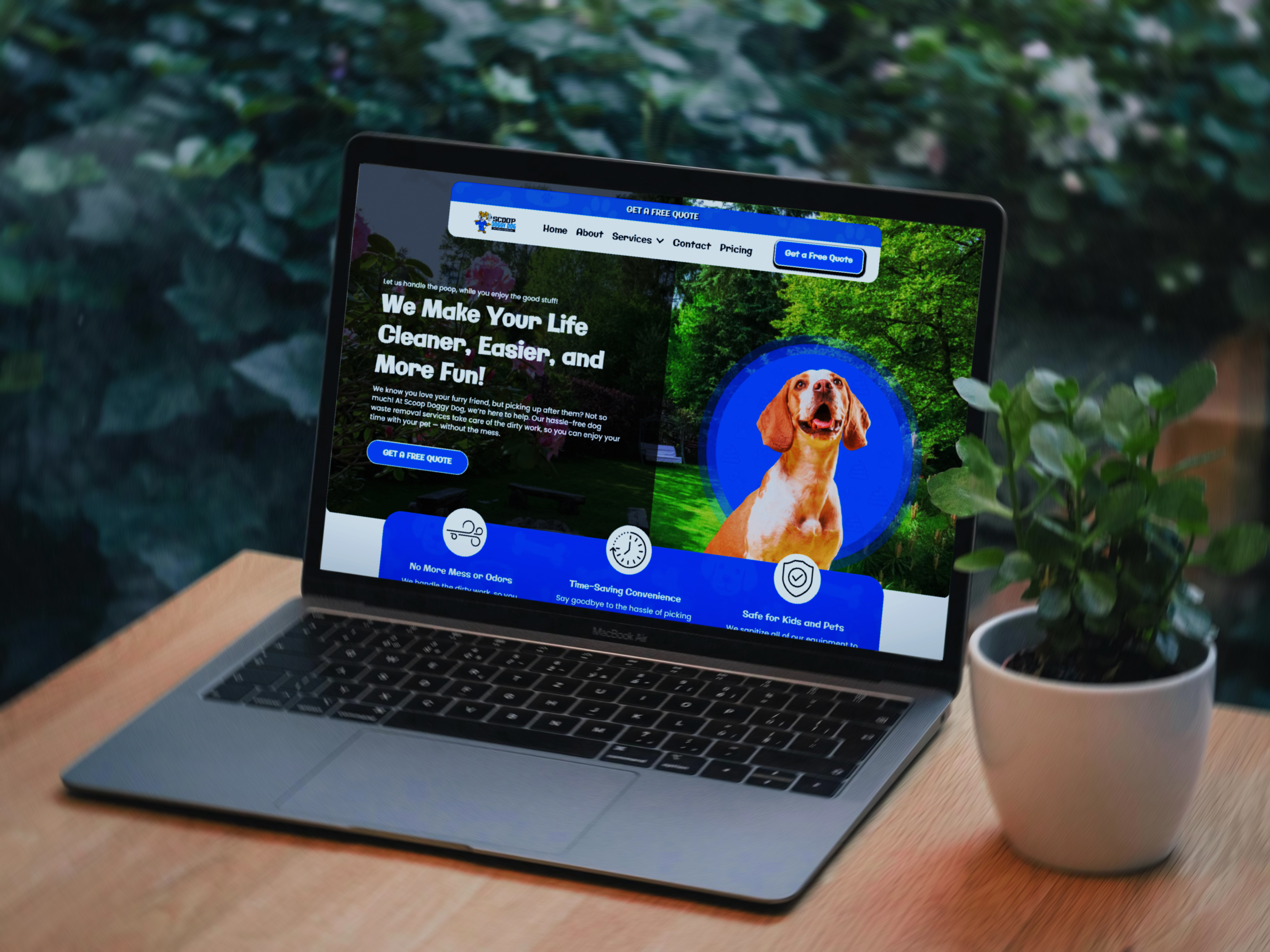 Scoop Doggy Dog Branding and Web UI