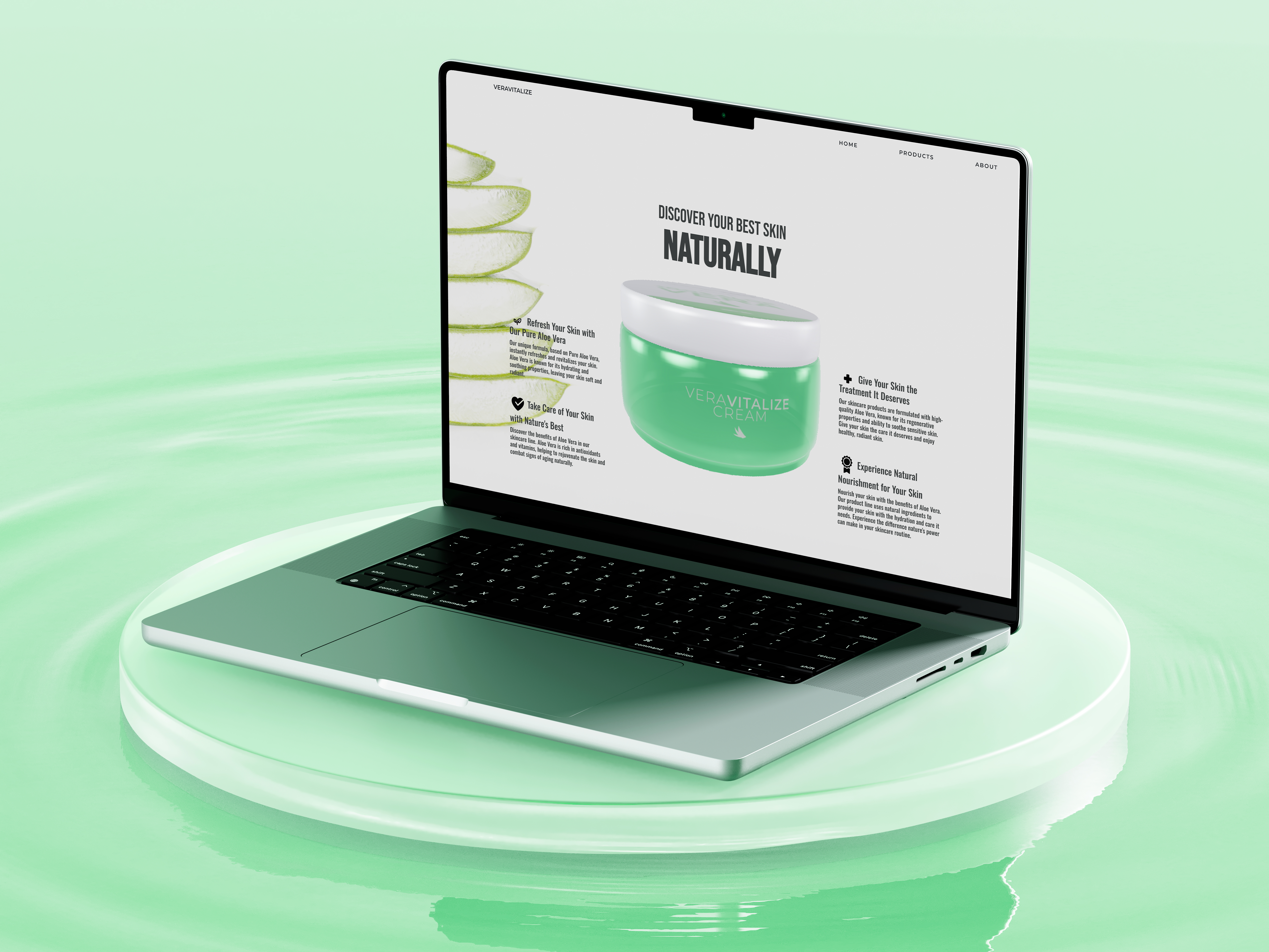 VeraVitalize Packaging Mockup